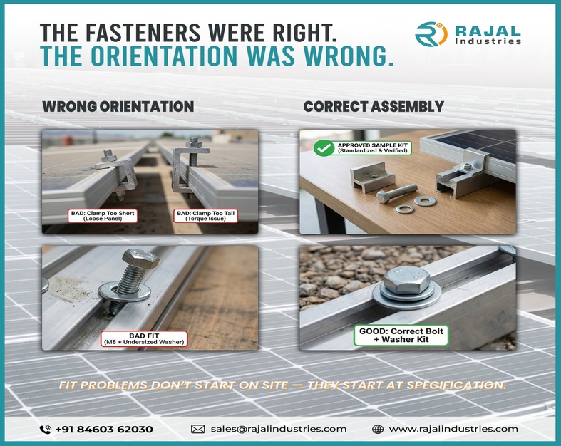 Even After BOQ Match, Wrong Fastener Orientation Caused Misfit — Here’s What Solar EPCs Overlook