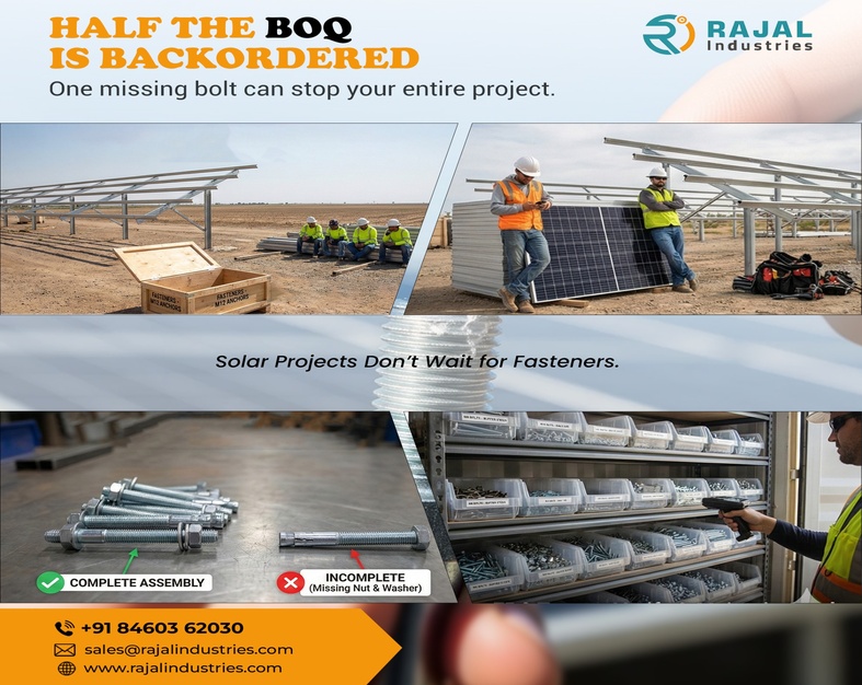 Half the BOQ Delayed: How Fastener Shortages Are Slowing Solar Projects