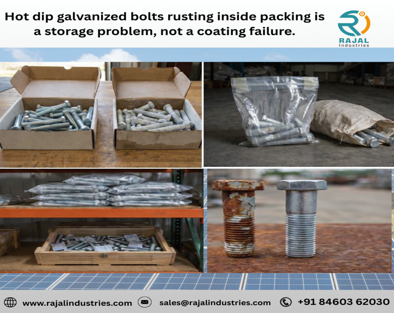 Hot Dip Galvanized Bolts Rusting in Packing – Storage Rust Explained
