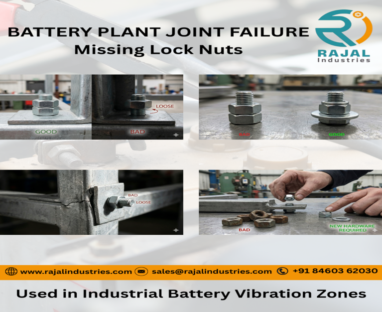 Missing Lock Nuts in Industrial Battery Vibration Zones? 7 Reasons Joints Are Failing