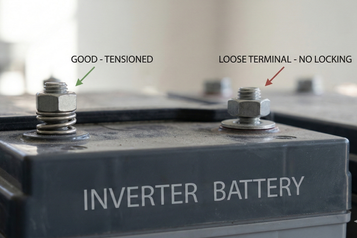 inverter battery terminal issue