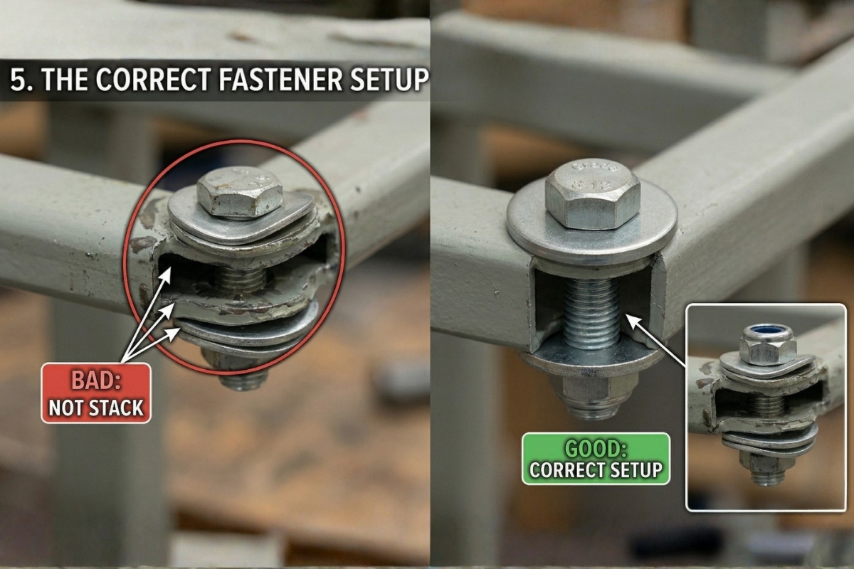 battery rack washer failure