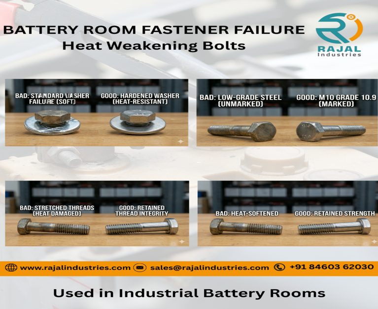 Heat Weakening Bolts in Industrial Battery Rooms? 7 Causes & the Right Material Guide