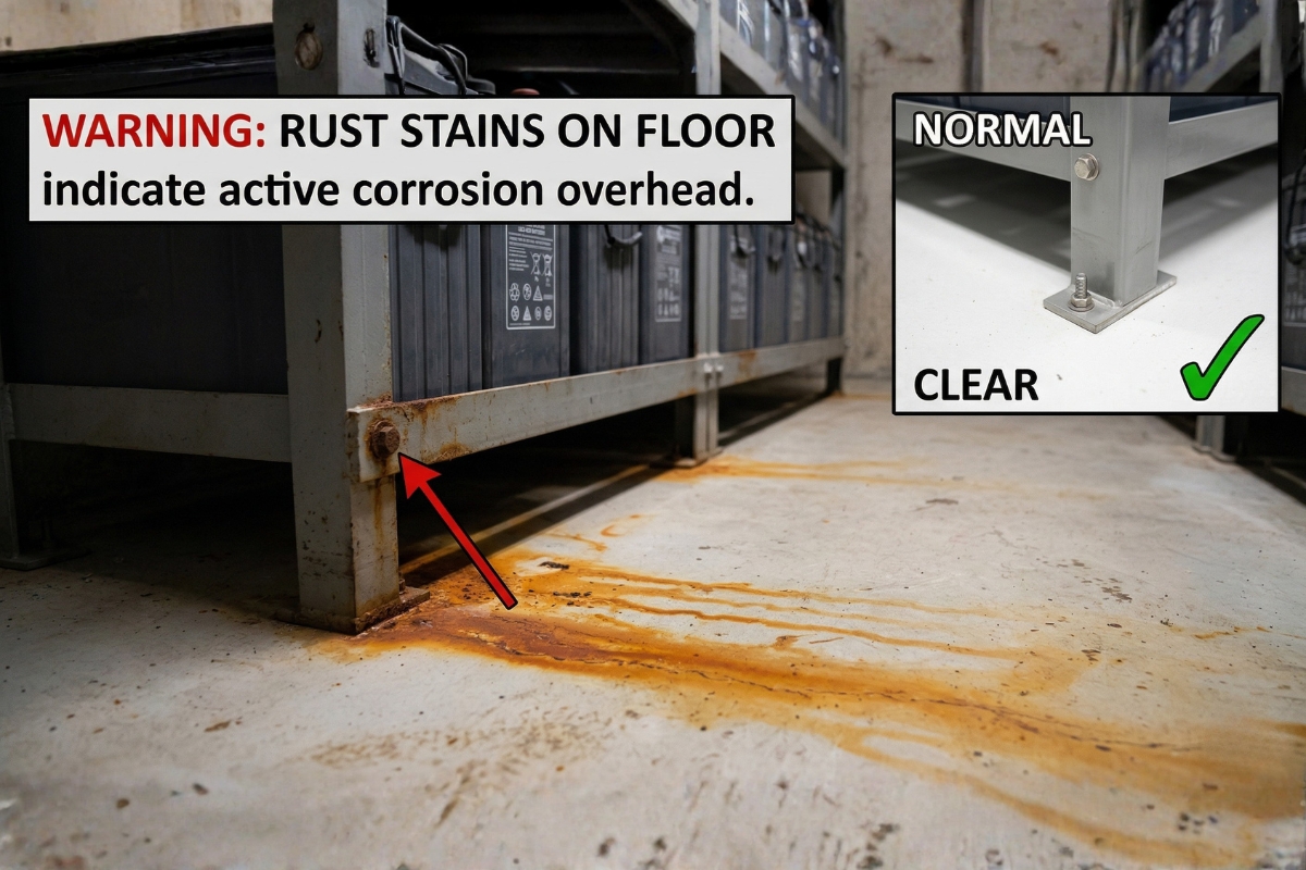 lead acid battery rust