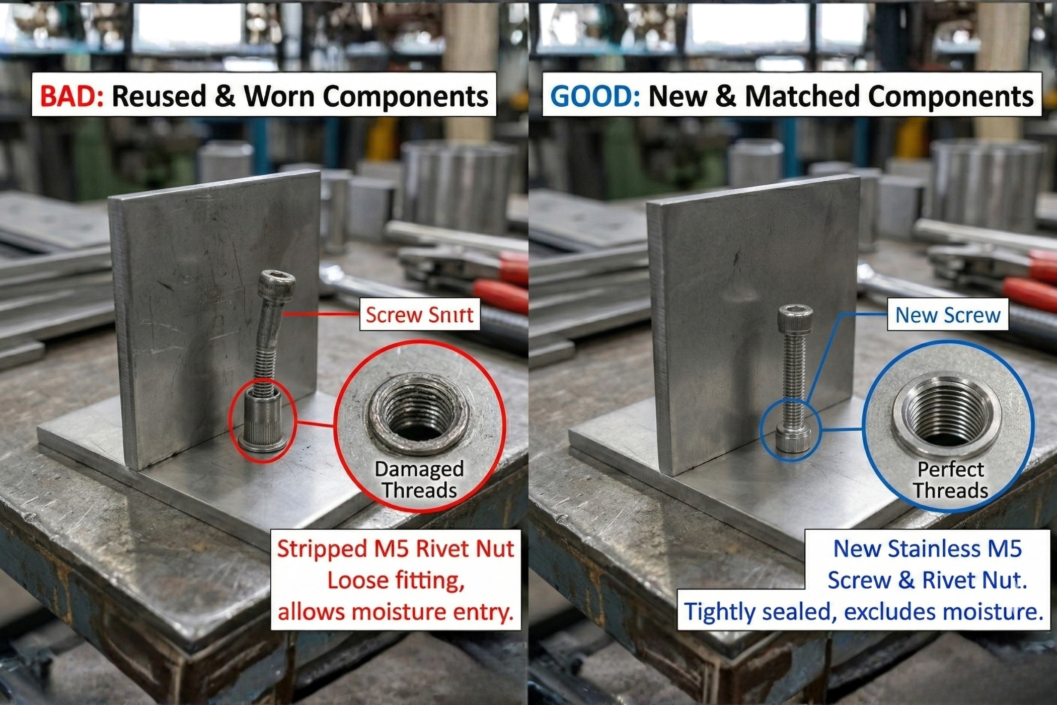 battery cabinet fasteners