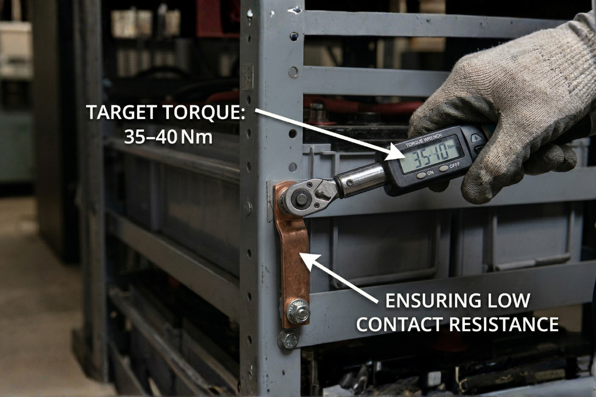 UPS battery grounding
