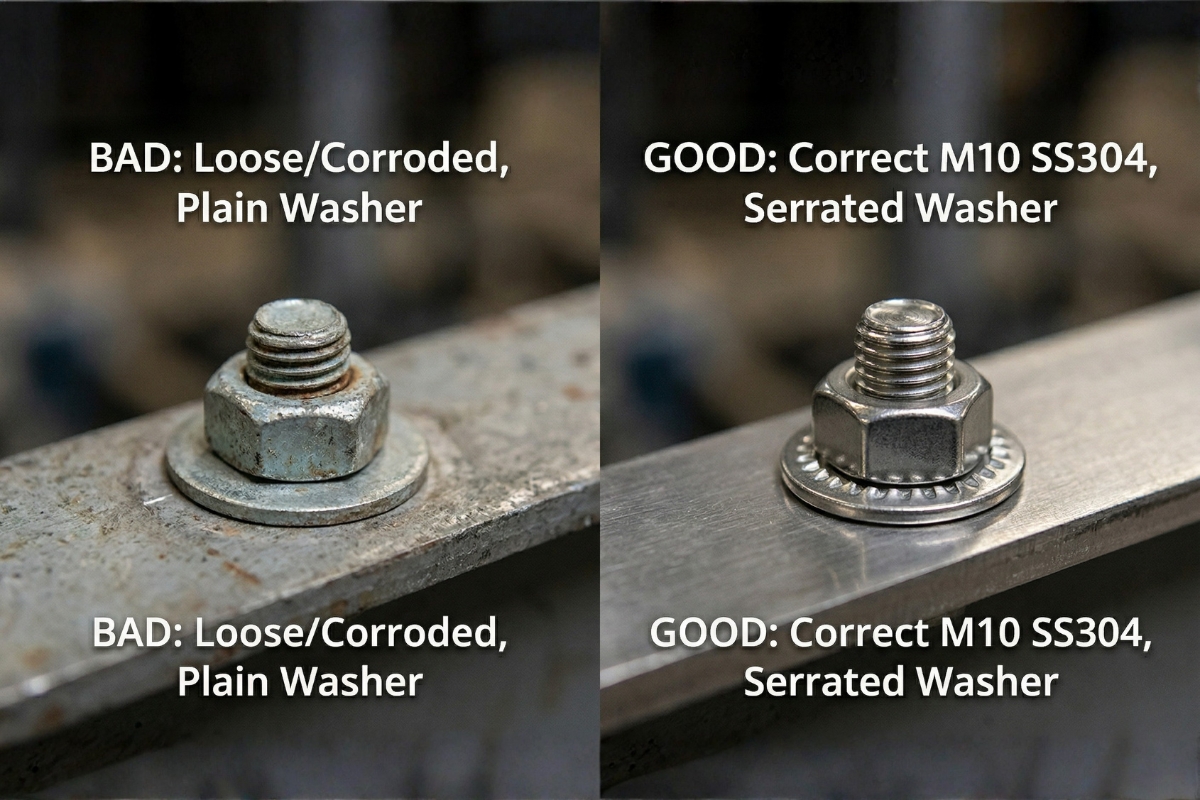 UPS battery grounding
