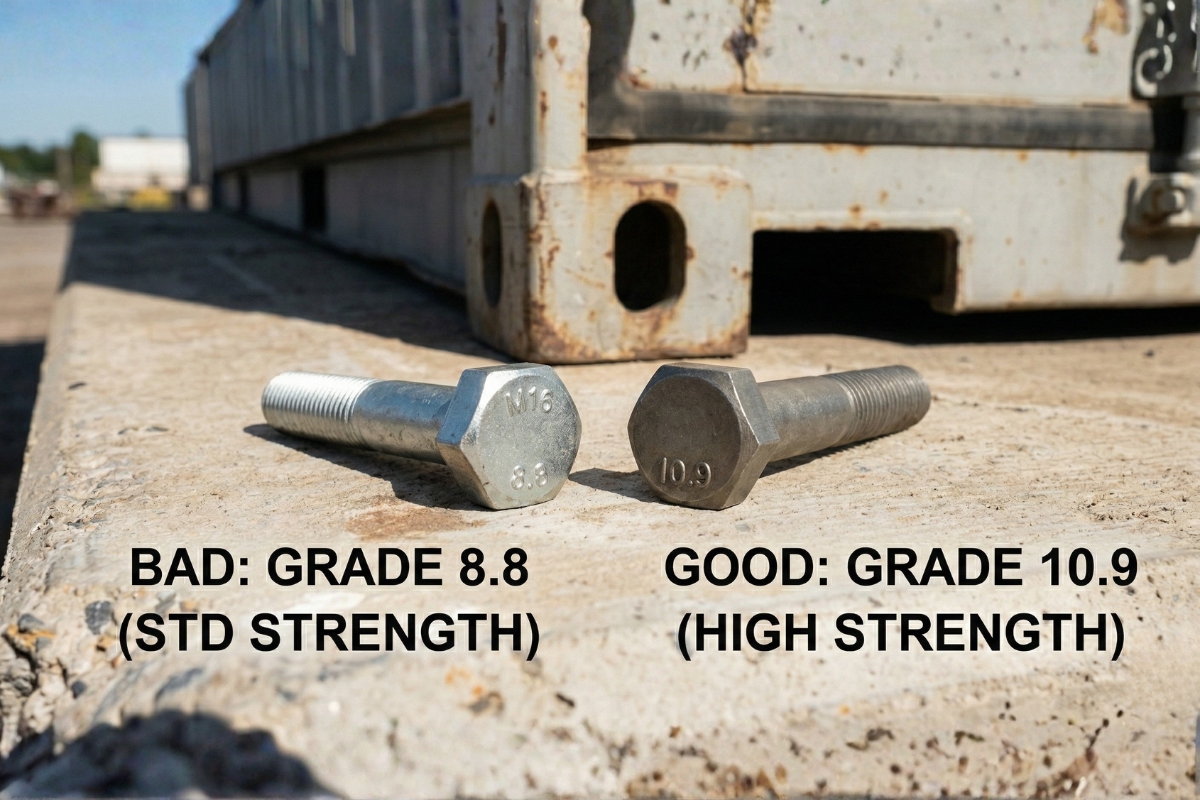 battery container fasteners