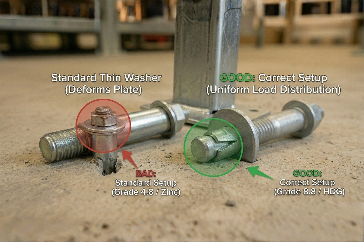 battery rack anchors