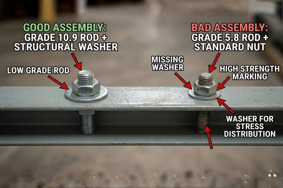 battery threaded rod failure