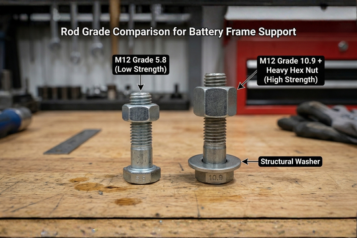 battery threaded rod failure