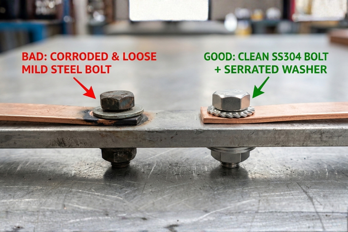 battery earthing issue