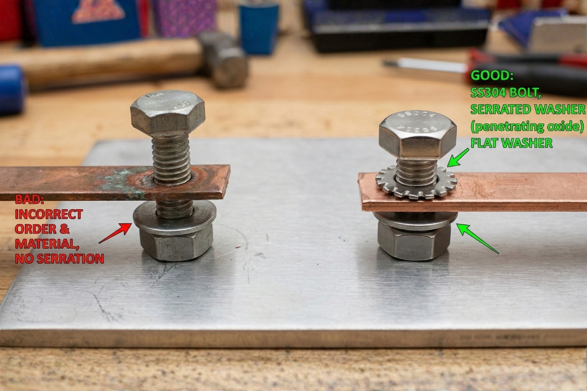 battery earthing issue