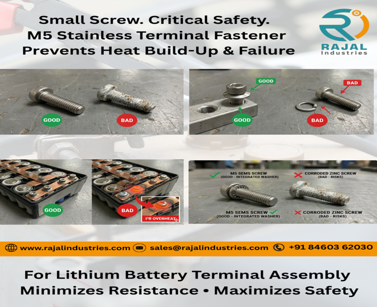 Loose Terminal Screws in Lithium Battery Packs – Small Fastener Big Risk