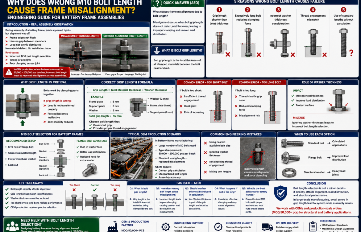 5 Reasons Wrong Bolt Length Causes Frame Misalignment (Grip Length Calculation)