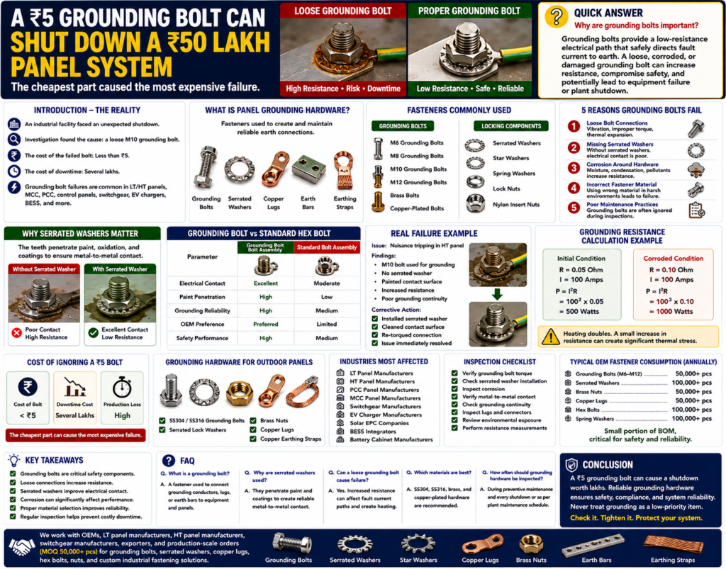 Grounding Bolt Failure in Electrical Panels