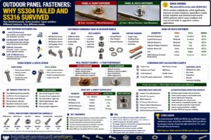 SS304 vs SS316 Outdoor Panel Fasteners