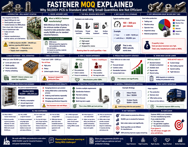 Fastener MOQ