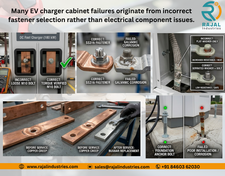 SS316 screws and outdoor EV charger cabinet fasteners