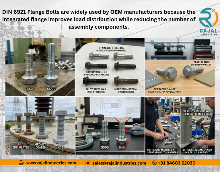 DIN 6921 Flange Bolt Specifications for Electrical & Transformer OEMs