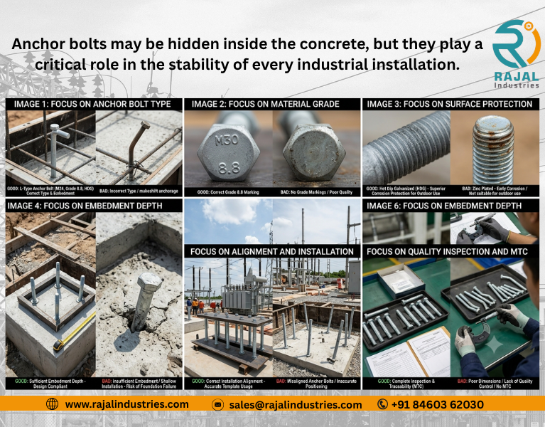 Anchor Bolt Manufacturer in India | Foundation & Transformer Anchor Bolts