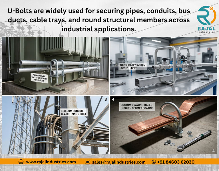 U Bolt Manufacturer in India | Pipe Support & Transformer U Bolts