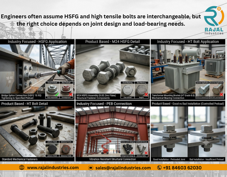 HSFG Bolt vs High Tensile Bolt: Complete OEM Comparison Guide