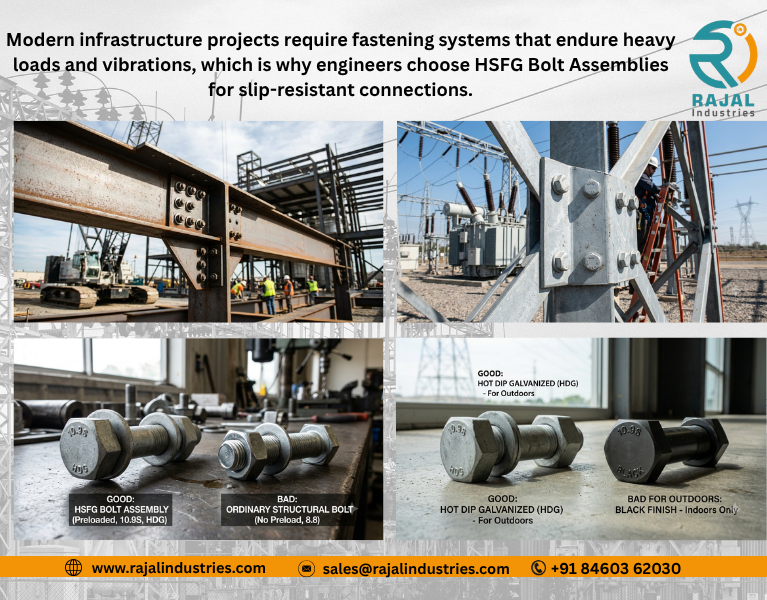 HSFG Bolts Are Used in Heavy Engineering & Power Projects