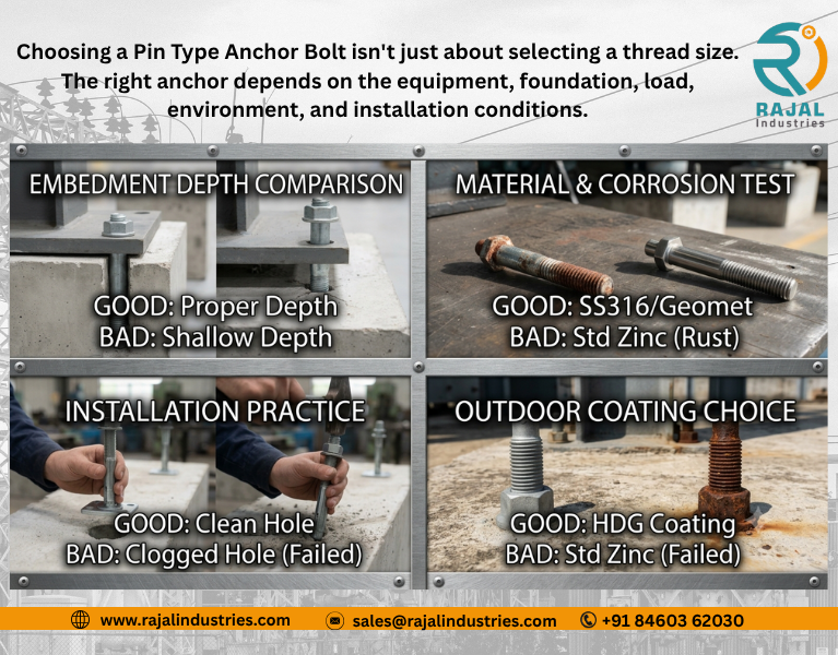 How to Select Pin Type Anchor Bolts for Industrial Foundations