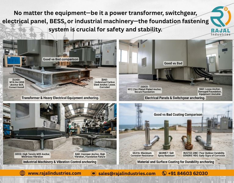 Pin Type Anchor Bolts Used in Transformer & Heavy Electrical Equipment