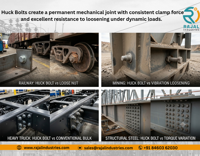 Why Heavy Engineering Companies Use Huck Bolts