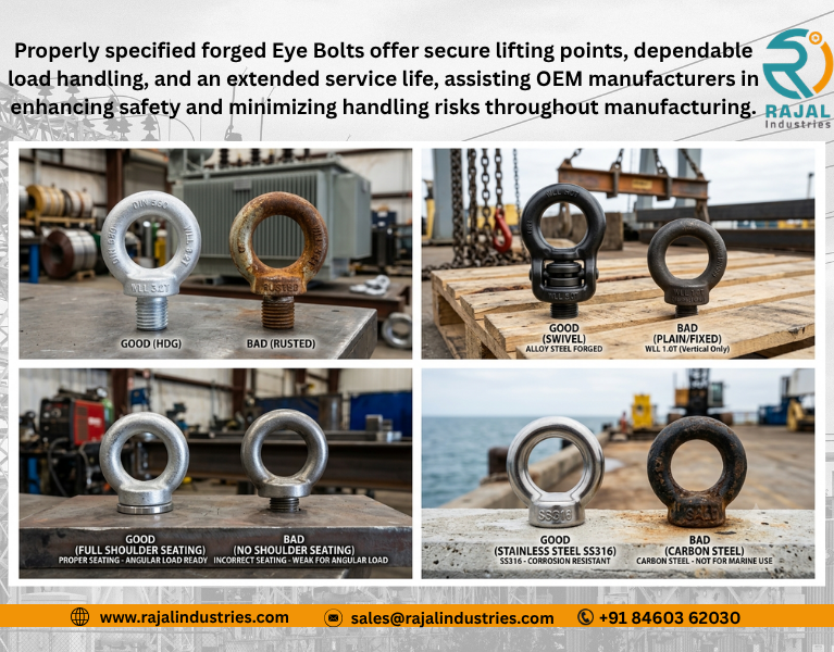 Eye Bolt Manufacturer in India for Transformer Lifting & Material Handling