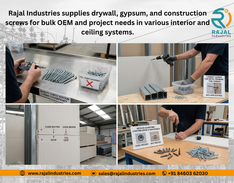 Drywall Screw Manufacturer in India | Rajal Industries