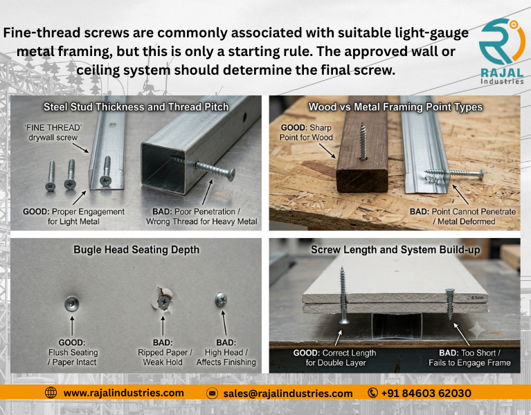 How to Select Drywall Screws | Gypsum & Metal Stud Guide