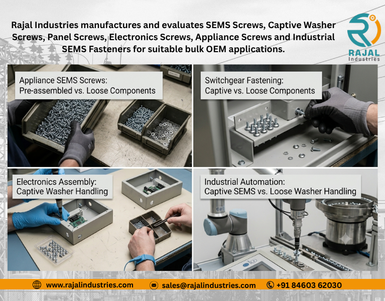 SEMS Screw Applications | Electrical, Electronics & OEMs