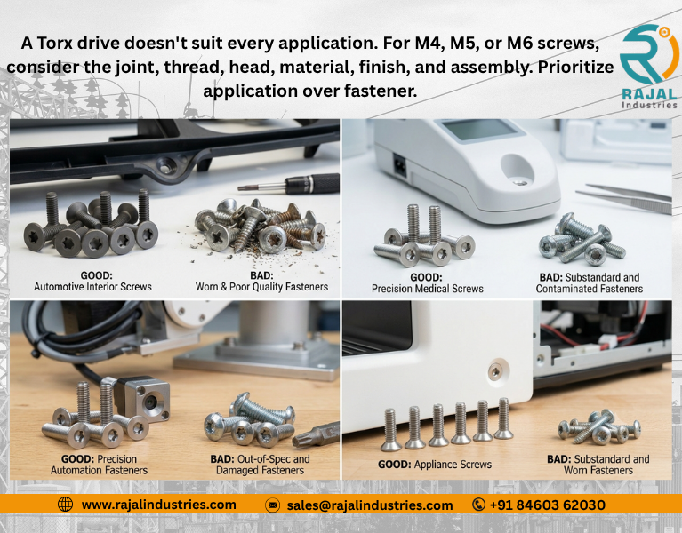 Torx Screw Applications in Automotive, Electronics & Machinery