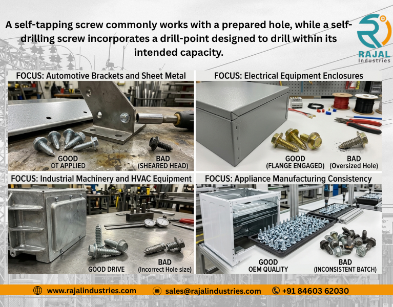 Trusted Hex Flange Self Tapping Screw Manufacturer India