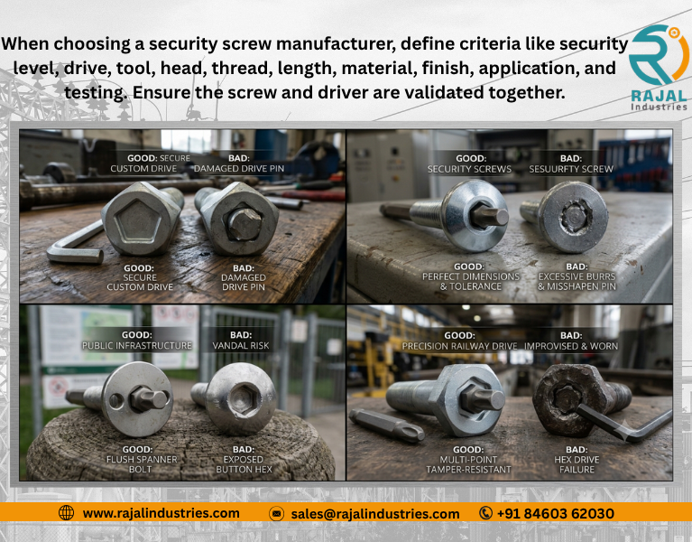 Trusted Security Screw Manufacturer in India for OEMs
