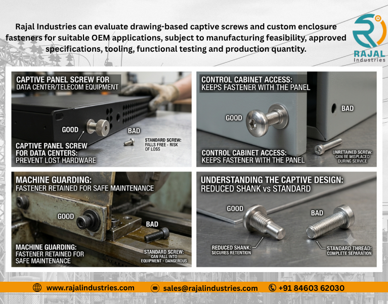 Trusted Captive Panel Screw Manufacturer in India for OEMs