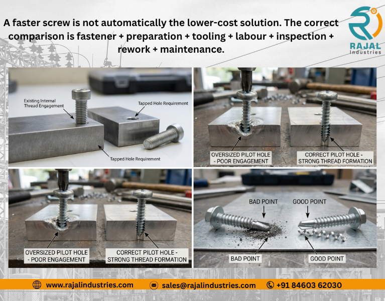 Machine Screw vs Self Tapping Screw