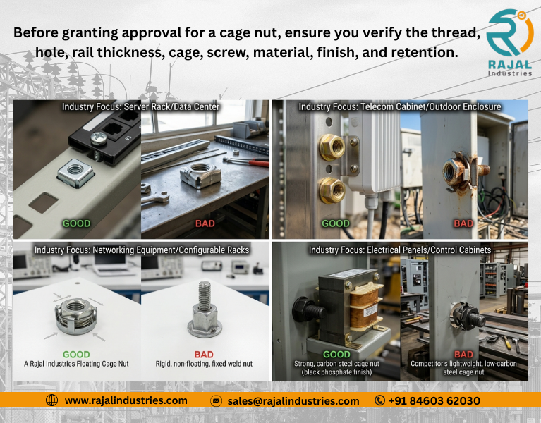 Trusted Cage Nut Manufacturer in India for Server Racks