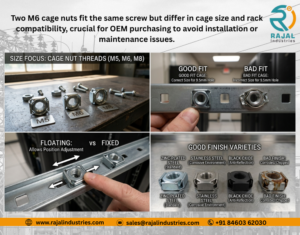Complete Cage Nut Sizes & Server Rack Selection Guide