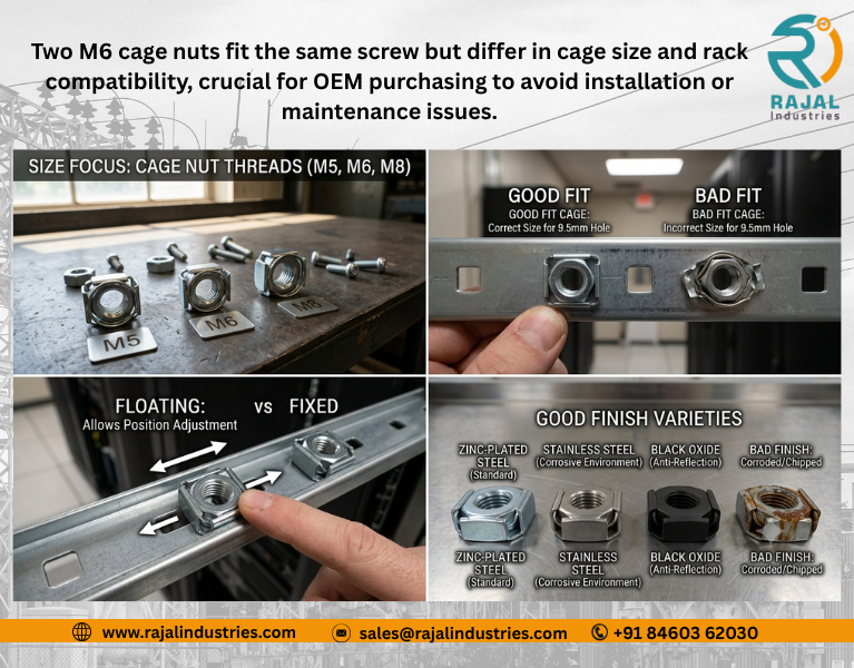 Complete Cage Nut Sizes & Server Rack Selection Guide