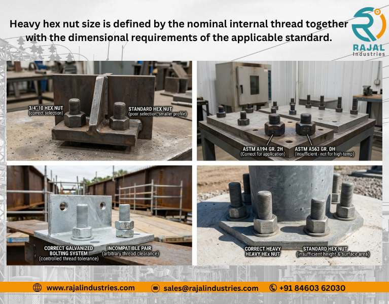 Complete Heavy Hex Nut Sizes & Dimensions Guide